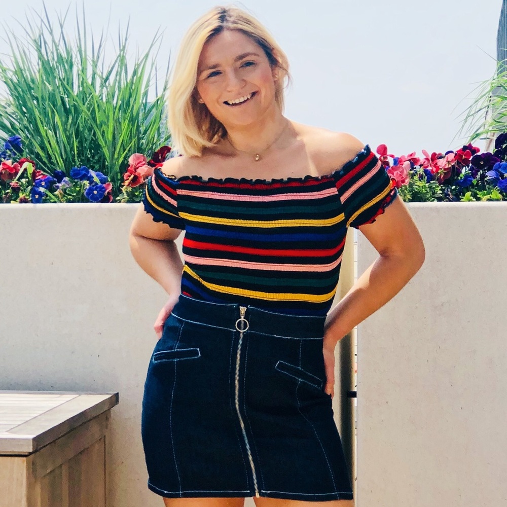 Moving Sale ⭐️ The Rylee Top with stripes - Picture 2 of 7